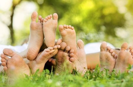 Contact with other people's feet can cause fungal infections